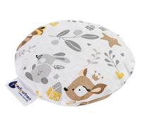 Medi Partners Almohada térmica para bebés 180g Redonda 15 cm Ecológica Natural 100% Algodón Cojin Masaje con calor + frío (Ciervo)