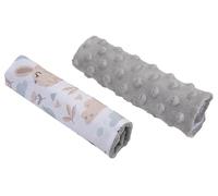 Medi Partners Cintura Spallacci per Passeggini Seggiolini Auto per Bambini Baby 100% Cotone Minky 1 Paio 18x13 cm Passeggino Bifacciale Auto Sportiva