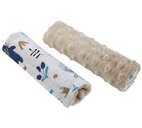 Medi Partners Cintura Spallacci per Passeggini Seggiolini Auto per Bambini Baby 100% Cotone Minky 1 Paio 18x13 cm Passeggino Bifacciale Auto Sportiva