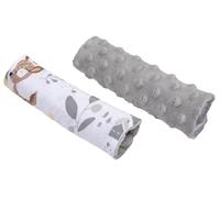 Medi Partners Cintura Spallacci per Passeggini Seggiolini Auto per Bambini Baby 100% Cotone Minky 1 Paio 18x13 cm Passeggino Bifacciale Auto Sportiva