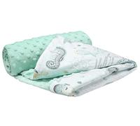 Medi Partners Mantas para Bebés 75x100cm Multifunción 100% Algodón Öko-Tex Confortable Minky Cochecito Suave y Mullida Universal