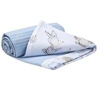 Medi Partners Mantas para Bebés 100% Algodón Waffle 75x100cm Delgada Sin Relleno Multifuncional Reversible Suave Delicada