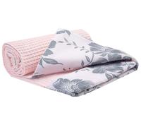 Medi Partners Manta para Bebe Mantas Recien Nacido Mantita Bebes 100% Algodon - 75x100cm Bilateral Blanket Verano Bebés Universal Confortable (Berry con Gofre Rosa)