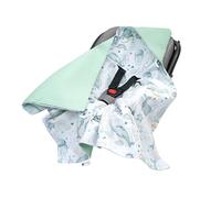 Medi Partners Manta para Bebé 85x85cm una Capucha 100% Algodón Waffle de Felpa Multifuncion Doble Cara para cochecitos Suave y Mullido