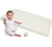 Medi Partners Sábana Bajera Ajustable 60x120cm 100% algodón Ropa de Cama para bebés colchón Saco de Dormir Cuna (Cuadros)