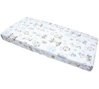 Medi Partners Sábana Bajera Ajustable 60x120cm 100% algodón Ropa de Cama para bebés colchón Saco de Dormir Cuna (Ciervo y Erizo)