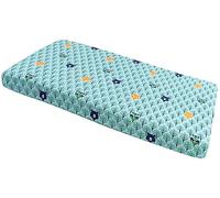 Medi Partners Sábana Bajera Ajustable 60x120cm 100% algodón Ropa de Cama para bebés colchón Saco de Dormir Cuna (Bosque de Menta)