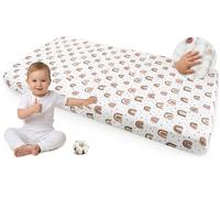 Medi Partners Sabana Bajera Cuna 70x140-100% Algodon Muselina Sabanas de Algodón Bebe Ropa de Cama para Bebés Dormir Cuna Fitted Bed Sheet Protector(Arcoíris)