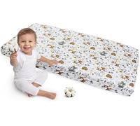 Medi Partners Sabana Bajera Cuna 70x140-100% Algodon Sabanas de Algodón Bebe Ropa de Cama para Bebés Dormir Cuna Fitted Bed Sheet Protector(Ciervo)