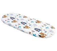 Medi Partners Sabanas Cuna Bebe 86x40 Sabana Bajera Capazo Funda Colchon Combiador para Carro - 100% Algodón Universal Minicuna Moises Sábanas Carrito (Animales Bohemios)