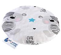 Medi Partners Saco de Semillas para Microondas 15cm Cojin 180g 100% Algodón Saquitos bolsa Semillas calor Microondas Almohadillas Saco Termico (oso de peluche)