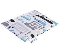 Medi Partners Almohada de hueso de cereza grande Cojín Térmico 500g Rectangular 20x25cm eco natural 100% algodón terapia de calor + frío terapia de masaje (Coches grises)