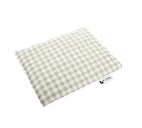 Medi Partners Almohada de hueso de cereza grande Cojín Térmico 500g Rectangular 20x25cm eco natural 100% algodón terapia de calor + frío terapia de masaje (Cuadros)