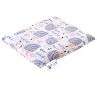 Medi Partners Almohada de hueso de cereza grande Cojín Térmico 500g Rectangular 20x25cm eco natural 100% algodón terapia de calor + frío terapia de masaje (Erizos)