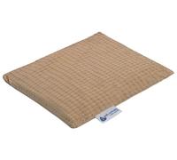 Medi Partners Almohada de hueso de cereza grande Cojín Térmico 500g Rectangular 20x25cm eco natural 100% Waffle Cotón terapia de calor + frío terapia de masaje (Beige)