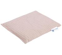 Medi Partners Almohada de hueso de cereza grande Cojín Térmico 500g Rectangular 20x25cm eco natural 100% Waffle Cotón terapia de calor + frío terapia de masaje (Rosa Claro)
