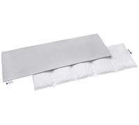 Medi Partners Saco de Semillas para Microondas 60x20cm Cojin 800g 100% Algodón 5 cámaras Saquitos bolsa Semillas calor Microondas Saco Termico (Grise Waffle)