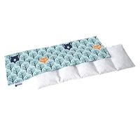 Medi Partners Almohadilla térmica hueso de cereza 60x20cm 800g 100% Algodón 5 cámaras Grande Terapias de frío Funda Extraíble (Bosque)