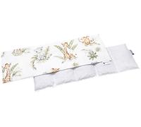 Medi Partners Almohadilla térmica hueso de cereza 60x20cm 800g 100% Algodón 5 cámaras Grande Terapias de frío Funda Extraíble (Safari)