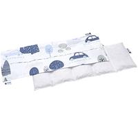 Medi Partners Almohadilla térmica hueso de cereza 60x20cm 800g 100% Algodón 5 cámaras Grande Terapias de frío Funda Extraíble (Coches Retro)