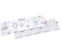 Medi Partners Almohadilla térmica hueso de cereza 60x20cm 800g 100% Algodón 5 cámaras Grande Terapias de frío Funda Extraíble (Ciervo y Erizo)