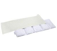 Medi Partners Almohadilla térmica hueso de cereza 60x20cm 800g 100% Algodón 5 cámaras Grande Terapias de frío Funda Extraíble (Cuadros, Algodón)