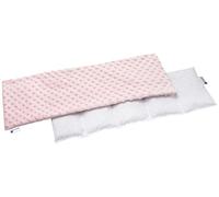 Medi Partners Almohadilla térmica hueso de cereza 60x20cm 800g Minky 5 cámaras Grande Terapias de frío Funda Extraíble (Rosa claro)