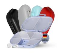 Medi - Pastillero para 7 días, sin BPA, con un total de 8 compartimentos para suficiente espacio, transporte seguro gracias al cierre de clic, almacenamiento de medicamentos para la semana, color