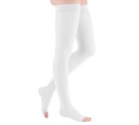 medi Ven plus CCL1 AG Medias por muslo con punta abierta normal (72-83 cm) II, color blanco