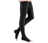 medi Ven plus CCL1 AG Medias por muslo con punta abierta normal (72-83 cm) IV negro, Negro