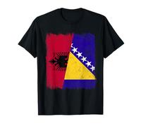 Media Bandera de Albania Bosnia y Herzegovina Camiseta