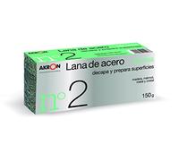 Media Bobina de Lana de Acero BARLESA 150g - Calidad Profesional para Pulido y Limpieza, Variantes No. 0000 a No. 2, Compacta, Duradera y Segura (Gruesa Nº 2)