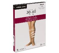 Media Corta Cf Pta Abierta Beige Reina P - Compresión para piernas cansadas
