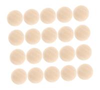 Media esfera de madera, 120 cuentas 15 mm for manualidades, sin tratar, material bricolaje for niños y niñas, decoración rústica Pascua(3x1.5cm)