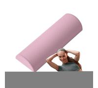 Media espuma Roller - Rollo de espuma semi -circular, soporte el rodillo de espuma para el movimiento | Pilates que estiran equipos de entrenamiento para entrenamiento físico, suministros de masajes m
