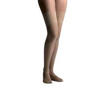 Media Larga Farmalastic Talla Mediana Color Beige de Algodón Compresión Fuerte Confort y Piernas Bonitas