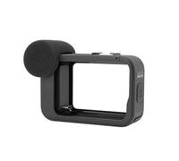 Media Mod, Compatible con GoPro, HERO13 HERO12 HERO11 | Modelo HERO10 HERO9, marco esqueleto de plástico, soporte de accesorio de luz y pantalla
