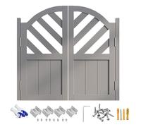 Media puerta de madera con cierre automático y bisagras de metal, partición interior superior arqueada para entrada de bar, cocina, mostrador