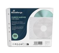Media Range BOX60 Funda 2discos Blanco Funda para Discos ópticos - Fundas para Discos ópticos (Funda, 2 Discos, Blanco, Vellón, 120 mm, 140 mm)