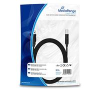 Media Range Cable USB A/B 3m MRCS103 USB 2.0 Negro