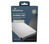 MediaRange - USB 3.0 HDD 1TB disco duro externo Plata