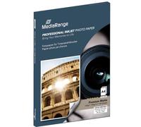 Media Range MRINK111 - Papel fotográfico, Color blanco | 100 hojas, mate, imprimible por ambos lados, 140 g/m²