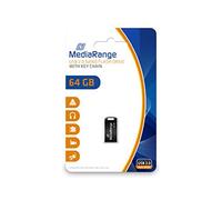 Media Range Nano Memoria USB 64 GB USB 3.0, Negro