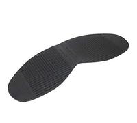 Media Suela de Caucho Natural para Zapatos, Antideslizante, Almohadilla de Reparación para Antepié, Color Negro