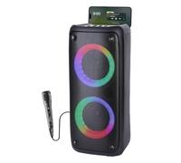 Media-Tech FUNBOX BT MT3181 Karaoke Altavoz Bluetooth portátil con micrófono Bluetooth 40W RMS, Compatible con Tarjetas Micro SD, iluminación Color RGB