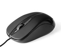 Media-Tech PLANO - Ratón (Ambidextro, Óptico, USB, 800 DPI, Negro)