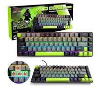 media-tech Teclado mecánico para Juegos 60 Red Core MX60 con interruptores Red RGB, 19 Efectos Anti-ghosting, 25 Teclas, 68 Teclas compactas, USB-C para Juegos de PC y e-Sports.