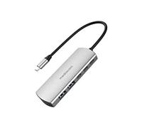 Mediacom MD-C324 hub di interfaccia USB 2.0 Type-C 5000 Mbit/s Alluminio