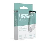 Medilast - Separador de Gel - Separador del Primer Dedo del Pie - Evita la Superposición de los Dedos - Ideal contra Rozaduras - Fabricado con Gel de Silicona - Transparente - Talla S