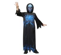 Medianoche Esqueleto Segador Disfraz Niños Grim Reaper Halloween